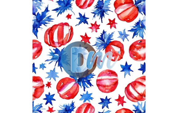 4th of July Seamless Pattern 148 Design Guide