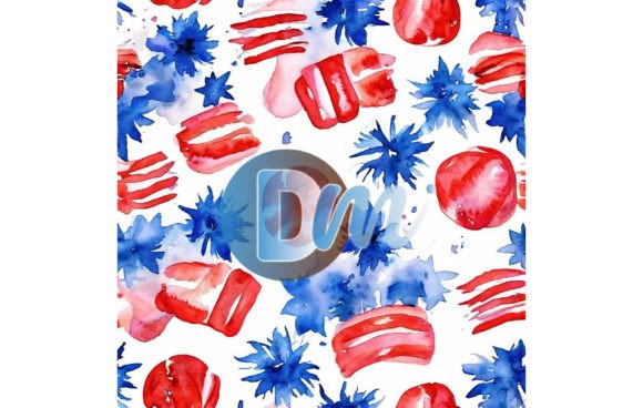 4th of July Seamless Pattern 5: A Versatile Design for Celebrations and Beyond