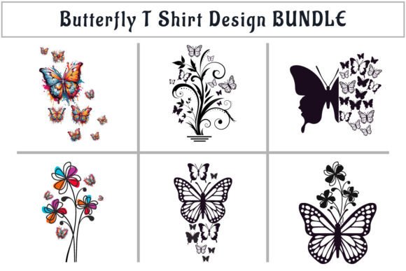 Butterfly Flower T-Shirt Design Bundle: Ideas & Uses