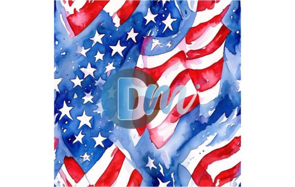 Celebrate with 4th of July Seamless Pattern 54