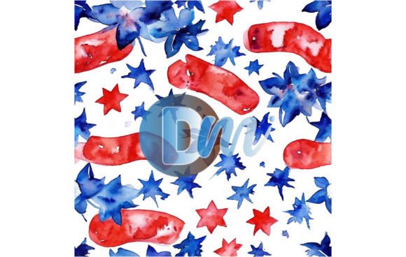 Celebrate with Style Using 4th of July Seamless Pattern 140