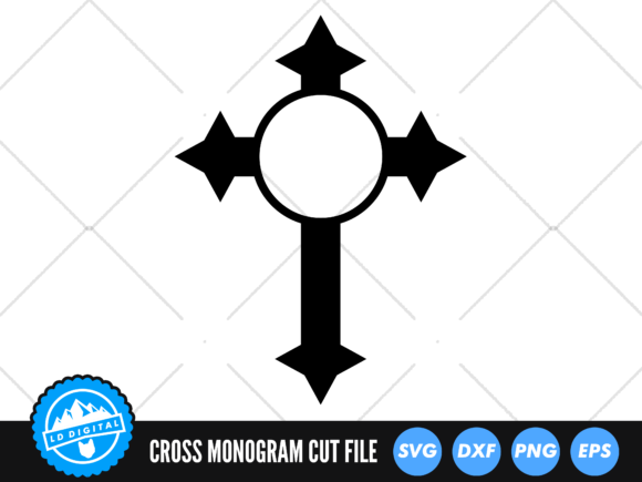 Christian Cross Round Frame SVG: A Versatile Design for Creative Projects