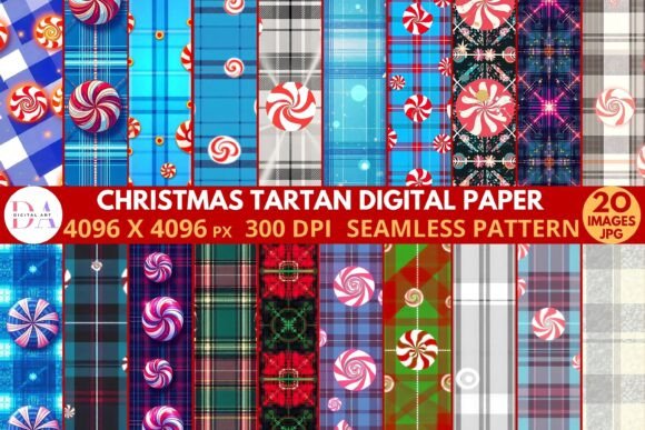Christmas Tartan Digital Paper: Patterns That Work