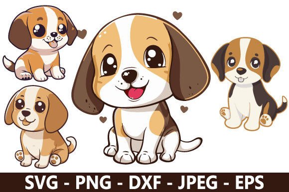 Cute Beagle SVG Bundle for Creative Projects