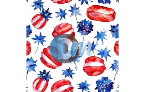 Designing with Purpose: Exploring the 4th of July Seamless Pattern 124