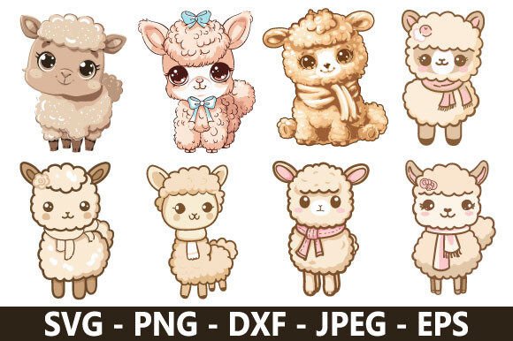 Exploring the Versatility of the Cute Alpaca SVG Bundle for Creative Projects