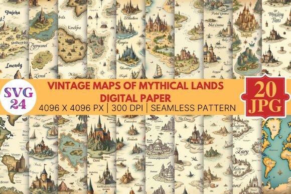 Exploring Vintage Maps of Mythical Lands: History, Art, and Digital Revival