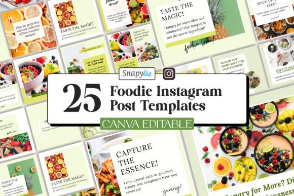 Free Foodie Instagram Canva Templates