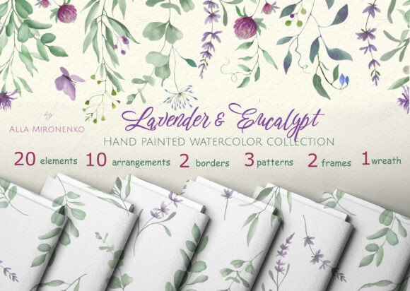 Lavender Eucalypt Watercolor Clip Art: A Strategic Asset for Intentional Visual Communication