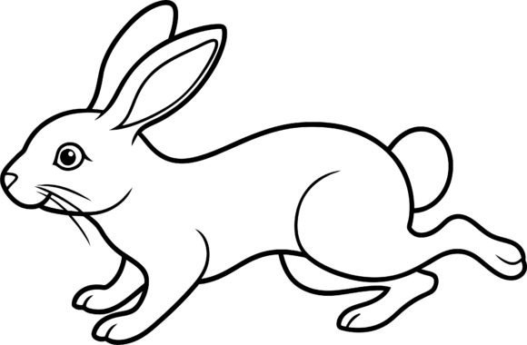 Rabbit Outline Art Vector: A Modern Tool for Creative Expression