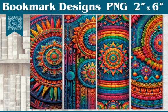 Rainbow Mandala Printable Bookmark 4 PNG