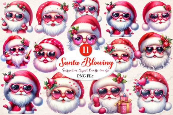 Retro Santa Blowing Bubble PNG Clipart: A Practical Look at a Nostalgic Design Asset