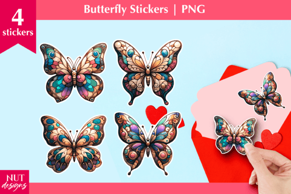 Spring Stickers and Butterfly Stickers