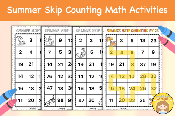 Summer Skip Counting Mazes Fun Math: A Creative Way to Keep Math Skills Sharp All Season