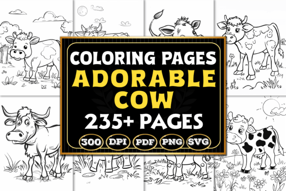 The Creative Charm of Adorable Cow Coloring Pages for Relaxation and Learning