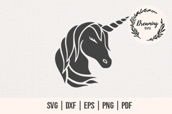 Unicorn Head SVG for Designers & Creators