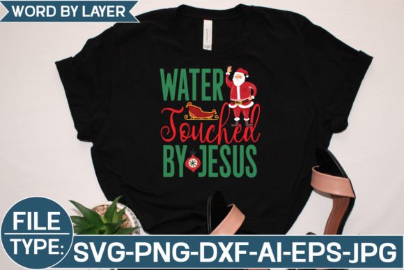 Water Touched by Jesus Svg Font