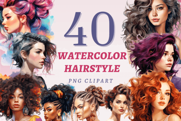 Watercolor Hairstyle PNG Bundle: A Practical Evaluation for Digital Creators