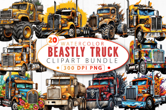 Why the Beastly Truck Sublimation Clipart Bundle Is Reshaping Custom Merchandise Workflows