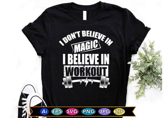 Workout T Shirt Design: Typography That Moves